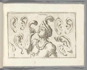 Hearing by Giuseppe Maria Mitelli