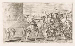 Trojans Capture Sinon by Giuseppe Maria Mitelli