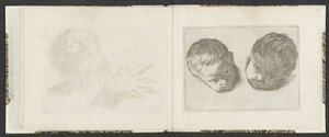 Two Heads of Young Children by Giuseppe Maria Mitelli