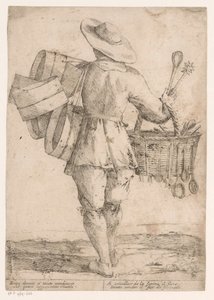 Seller of Kitchen Utensils by Giuseppe Maria Mitelli