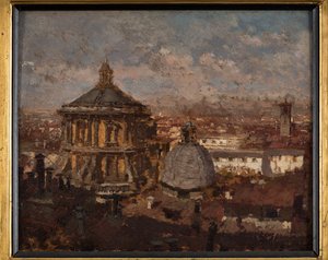 The Domes of Saint Sebastian Church in Milan