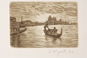 The Gondolier by Giuseppe Miti Zanetti