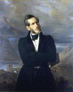 Portrait of Alessandro Manzoni by Giuseppe Molteni