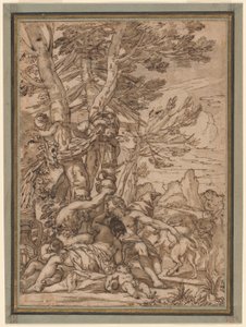 A Bacchanal by Giuseppe Nicola Nasini