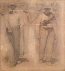 Cartoon for The Fourth State by Giuseppe Pellizza da Volpedo
