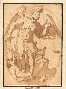 Saint Michael with Lucifer by Giuseppe Porta