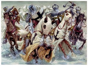 Battle of Lake Peipous by Giuseppe Rava