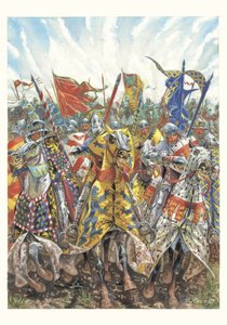 Charge of the French Knights at the Battle of Agincourt (25 October 1415) by Giuseppe Rava