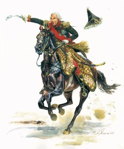 First empire: the charge of Jean Baptiste Bessieres (1768-1813), Duke of Istria by Giuseppe Rava