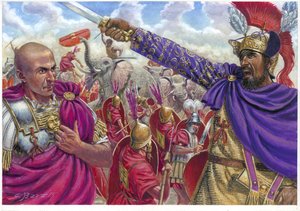 Scipio Africanus and Hannibal (Illustration) by Giuseppe Rava