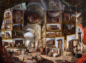 Roma Antica, circa 1754/57 by Giuseppe & Salvi Nicola (1697-1751) Pannini