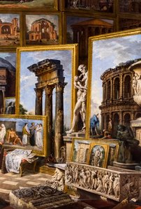 Roma Antica, circa 1754/57 by Giuseppe & Salvi Nicola (1697-1751) Pannini