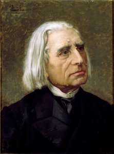 Portrait of the Hungarian Composer and Pianist Franz Liszt (1811-1886) by Giuseppe Tivoli