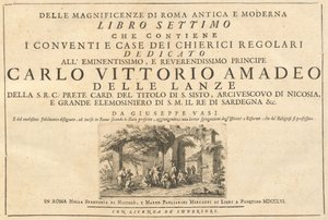 Of the Magnificence of Ancient and Modern Rome (vol. 3) by Giuseppe Vasi