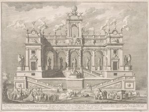 The First Machine for the Chinea of 1764: A Capitol Building by Giuseppe Vasi, after Tommaso Catrani, after Paolo Posi
