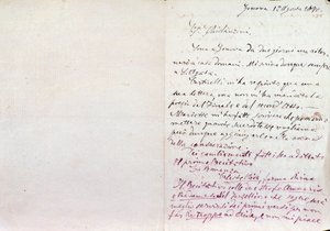 Handwritten Letter of Giuseppe Verdi to Aida Librettos Author Antonio Ghislanzoni by Giuseppe Verdi
