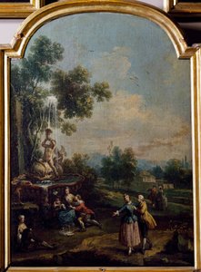 Pastimes at a Country House by Giuseppe Zais