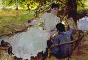 In the Hammock II by Giuseppe de Nittis