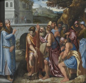 Joseph and his Brothers by Giuseppe della Porta Salviati