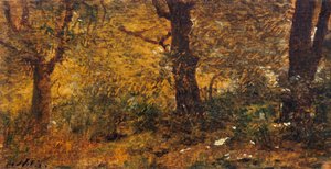 Study of Wood by Giuseppe or Joseph de Nittis