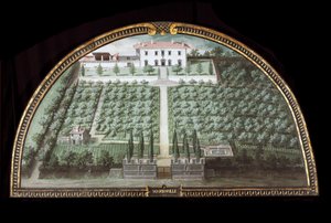 View of Villa di Marignolle near Florence, Italy by Giusto Utens