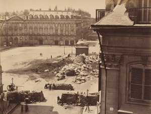 The Place Vendome in Paris after destruction of the column