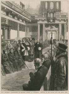 Distribution of Maunday Charity at Whitehall