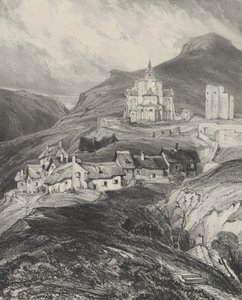 Exterior Apse of the Church of Saint-Nectaire, 1831 by Godefroy Engelmann