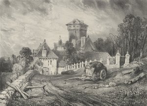 Château de Pesteil à Polminhac, 1832 by Godefroy Engelmann