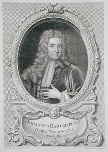 Portrait of John Radcliffe (1650-1714) from 
