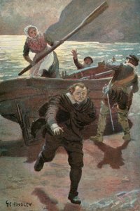 Illustration for Westward Ho! By Charles Kingsley by Godfrey C. Hindley