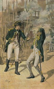Nelson at the Battle of the Nile by Godfrey C. Hindley