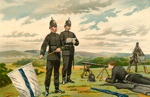 The 1st Middlesex Victoria Rifles - Volunteers, 1890 by Godfrey Douglas Giles
