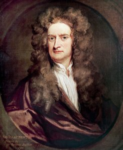 Portrait of Isaac Newton, English mathematician, physicist and astronomer