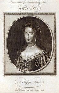 Queen Mary at Kensington Palace, engraved for Harrison