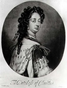 Portrait of Barbara Villiers, Duchess of Cleveland, Engraved by J. Smith by Godfrey after Kneller