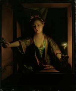 A Girl at the Window by Godfried Schalcken