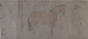 Five Tribute Horses (detail) by Gonglin Li