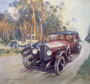 Poster Advertising Bentley Cars