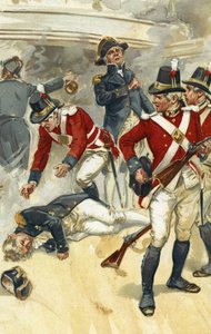 Admiral Lord Nelson Fatally Wounded at the Battle of Trafalgar by Gordon Frederick Browne