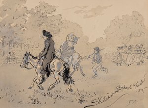 Sketch at a School Treat, 1895 by Gordon Frederick Browne