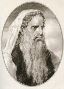 Moses, a Prophet in the Abrahamic Religions, Leader of the Israelites and Lawgiver, from Living Biographies of Religious Leaders by Gordon Ross