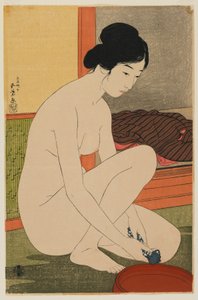 Woman Bathing, Taisho Era, October 1915
