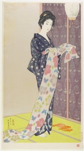 Woman in Summer Kimono, August 1920 by Goyo Hashiguchi