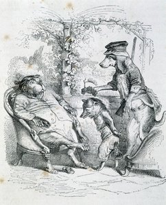 The Two Dogs and the Riffler Fox - by Grandville by Grandville