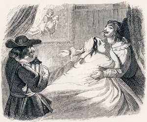The Husband, the Wife and the Thief - Fables by La Fontaine by Grandville