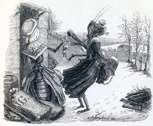 The Cicada and the Ant - Fables by La Fontaine by Grandville