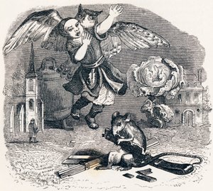 The Unfaithful Depositary - Fables by La Fontaine by Grandville