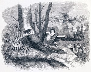 Philomele & Progne - Fables by La Fontaine by Grandville