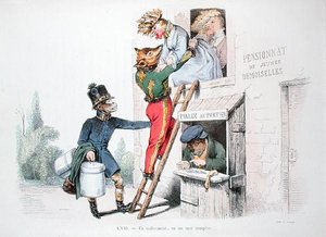 The Abduction or The Cunning Ruse, Caricature from 